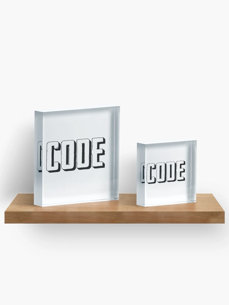 Thumbnail 3 of 5, Acrylic Block, Code Startup Coder Programming Software Engineering designed and sold by ProjectX23.