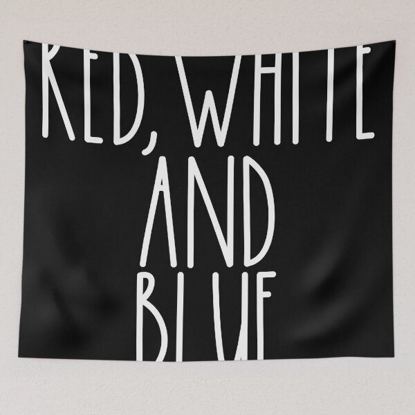 Item preview, Red White And Blue White Rae Dunn Inspired Farmhouse Decor designed and sold by FineElephant.