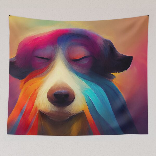 Item preview, Tranquility meditating dog designed and sold by Pixelboys.