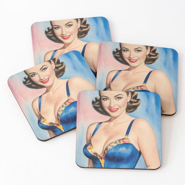 Item preview, Cute pin up girl with cat ears designed and sold by Digital-Hijinx.