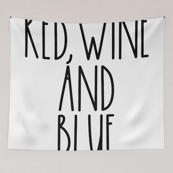 Item preview, Red Wine And Blue Rae Dunn Inspired Farmhouse Decor designed and sold by FineElephant.
