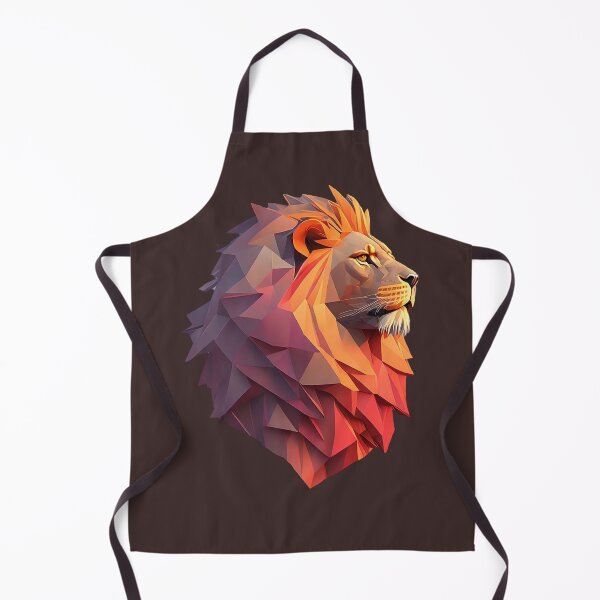 Item preview, Geometrical digital realistic Lion Head designed and sold by RoyalArts53.