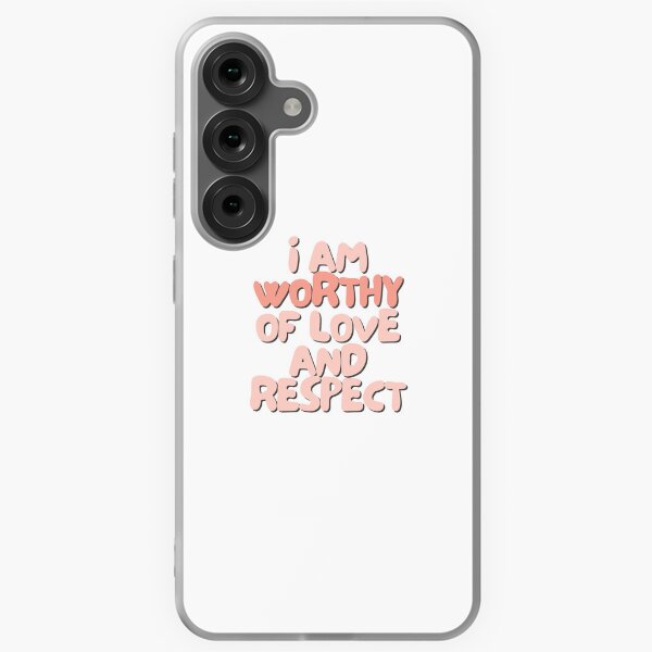 Item preview, I am worthy of love and respect | Positive Daily Affirmation designed and sold by MNMLworks.