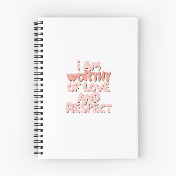 Item preview, I am worthy of love and respect | Positive Daily Affirmation designed and sold by MNMLworks.