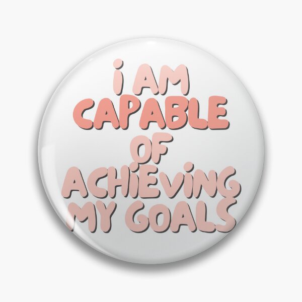 Item preview, I am capable of achieving my goals | Positive Daily Affirmation designed and sold by MNMLworks.