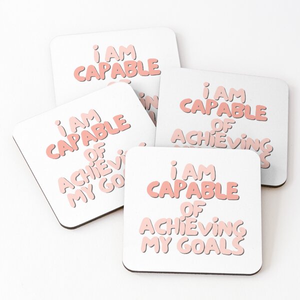 Item preview, I am capable of achieving my goals | Positive Daily Affirmation designed and sold by MNMLworks.