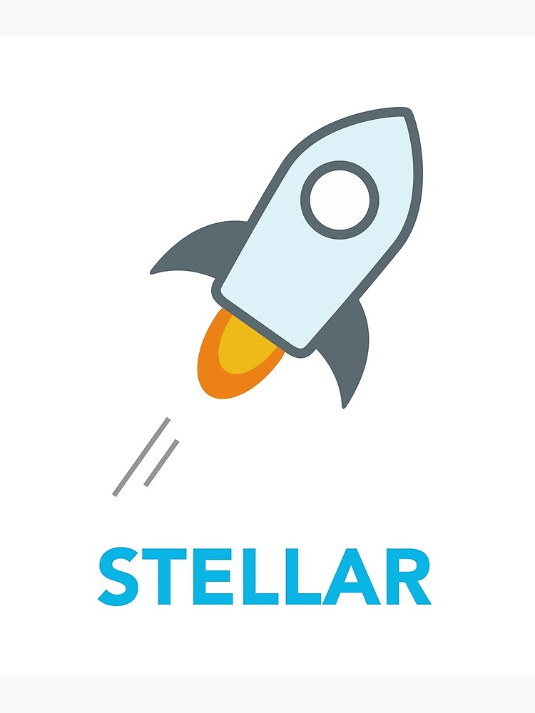 Discover Stellar Lumens Crypto Coin Premium Matte Vertical Poster