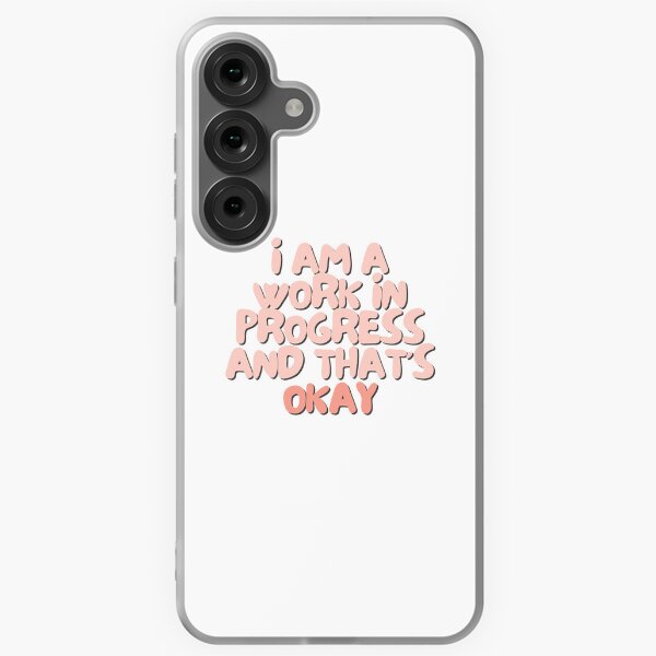 Item preview, I am a work in progress and that's okay | Positive Daily Affirmation designed and sold by MNMLworks.