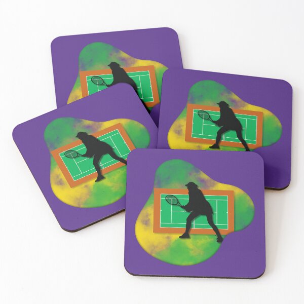 Item preview, Tennis Player on Court Background with Wimbledon Colours 8 designed and sold by Jenson Major.