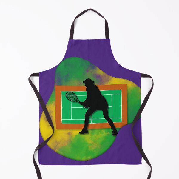 Aperçu de l'œuvre Tennis Player on Court Background with Wimbledon Colours 8 créée et vendue par Jenson Major.