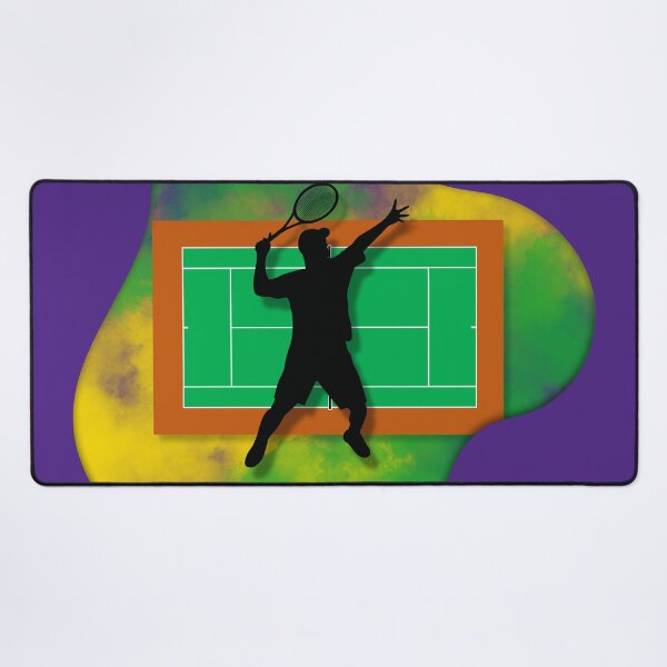 Item preview, Tennis Serve on Court Background with Wimbledon Colours 1 designed and sold by Jenson Major.