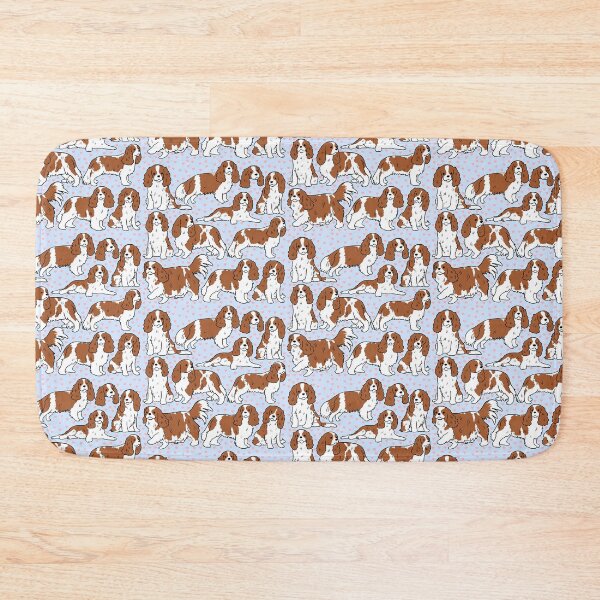 Item preview, Cute cavalier king charles spaniel dog pattern  designed and sold by Yarafantasyart.