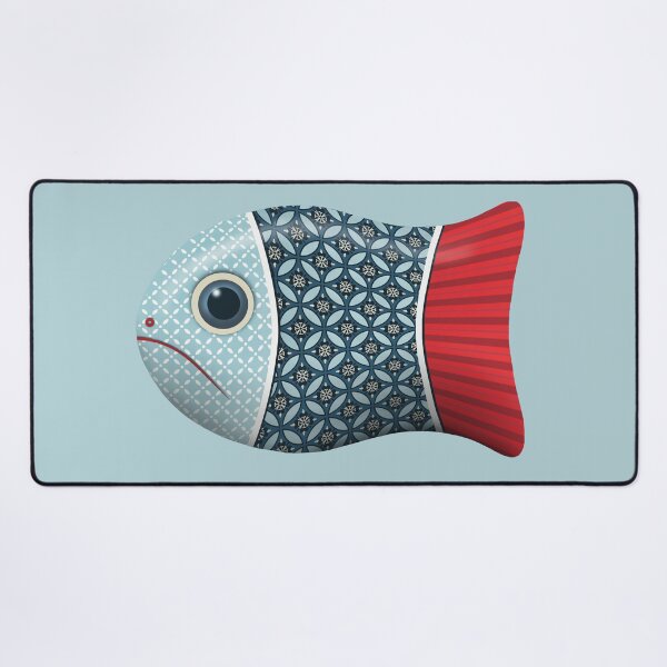 Item preview, Red white and blue fish by Maxine Gadd  designed and sold by Maxine Gadd.