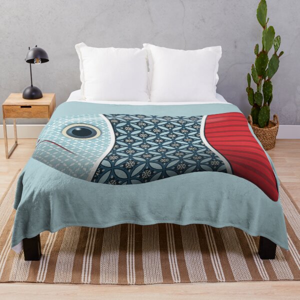 Item preview, Red white and blue fish by Maxine Gadd designed and sold by Maxine Gadd.