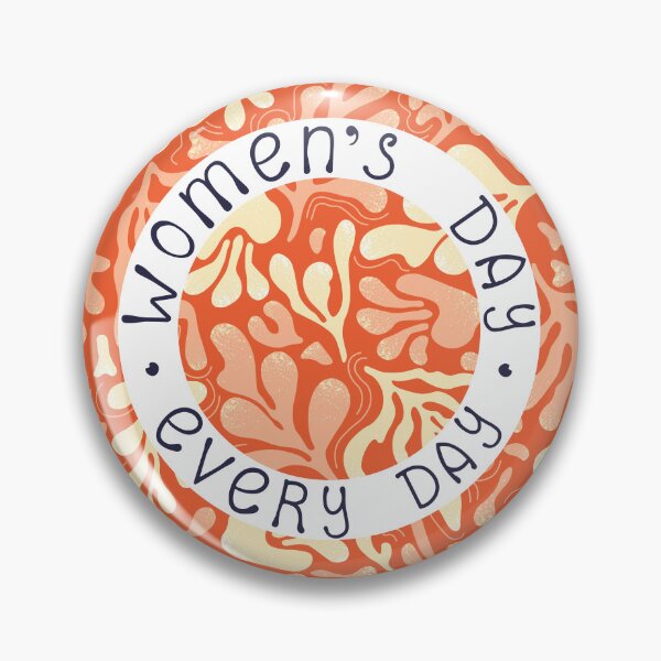 Item preview, Feministic postcard on floral background. Women's Day - every day.	 designed and sold by creativecornr.
