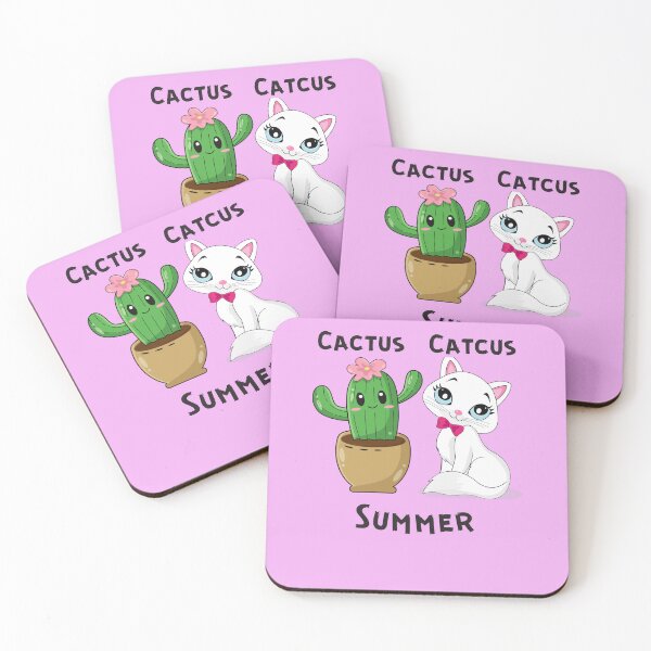 Item preview, "Cactus & Catcus: Charming t-shirt with an animated cat-cactus figure for all fans of something special" designed and sold by T-ShirtGalerie.