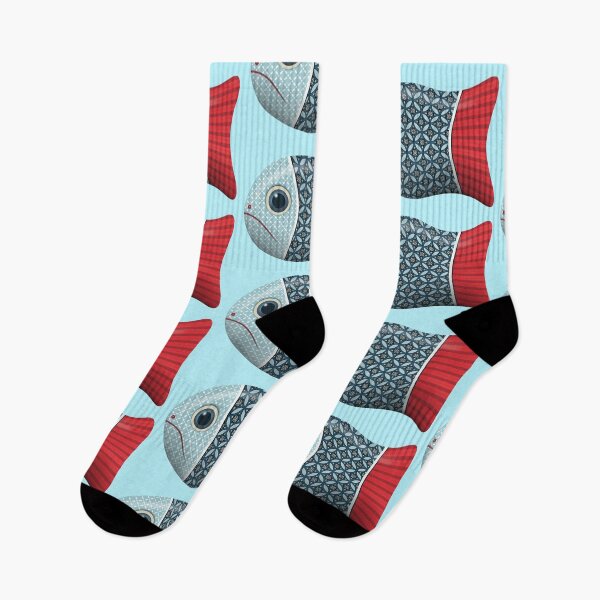 Item preview, Red white and blue fish by Maxine Gadd  designed and sold by Maxine Gadd.