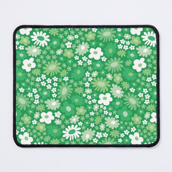 Item preview, pastel green 60s retro flower power, light green, 60s groovy pattern, hippie flowers designed and sold by blomastudios.