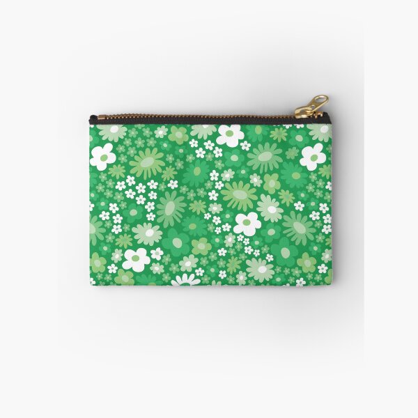 Item preview, pastel green 60s retro flower power, light green, 60s groovy pattern, hippie flowers designed and sold by blomastudios.