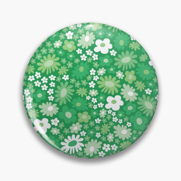 Item preview, pastel green 60s retro flower power, light green, 60s groovy pattern, hippie flowers designed and sold by blomastudios.