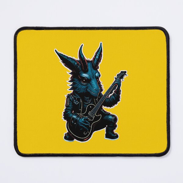 Item preview, Cute goat metalhead designed and sold by MetalSatyrShop.