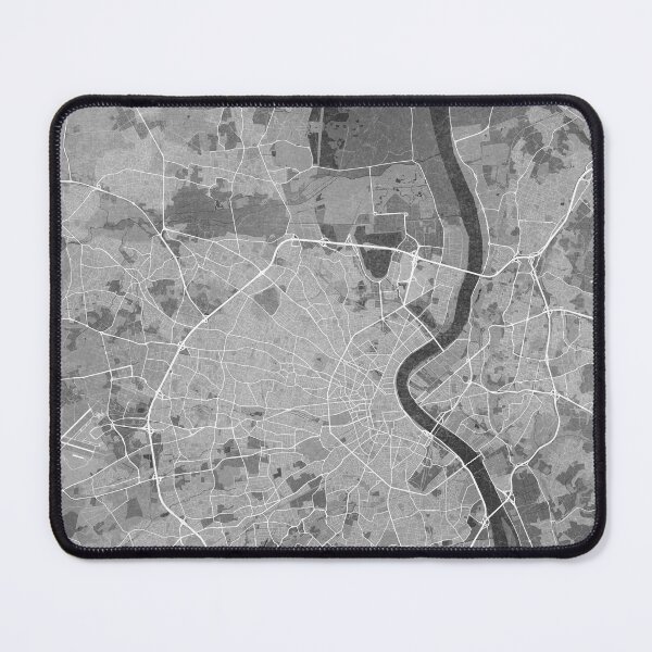 Artikelvorschau, Map of Bordeaux (France) in gray vintage style entworfen und verkauft von blursbyai.