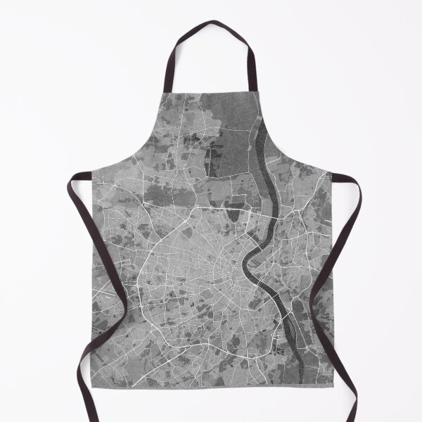 Item preview, Map of Bordeaux (France) in gray vintage style designed and sold by blursbyai.