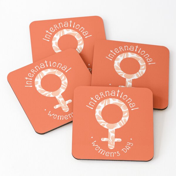 Item preview, International Women's Day illustration with abstract floral background and feminism symbol.	 designed and sold by creativecornr.