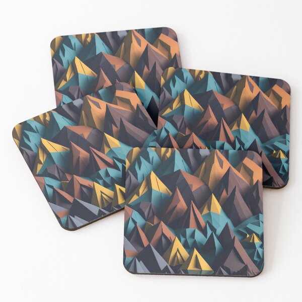 Item preview, Polygon Peaks| Mountain Majesty| Polygons and Peaks| Geometric Wonders| Mountains in Motion designed and sold by RedArtG09.
