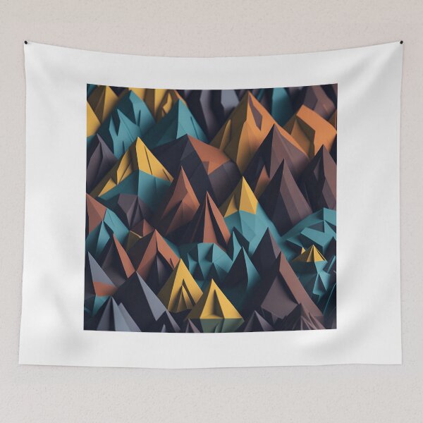 Item preview, Polygon Peaks| Mountain Majesty| Polygons and Peaks| Geometric Wonders| Mountains in Motion designed and sold by RedArtG09.