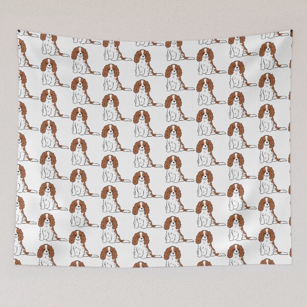 Item preview, Cavalier king charles spaniel dog cute illustration  designed and sold by Yarafantasyart.