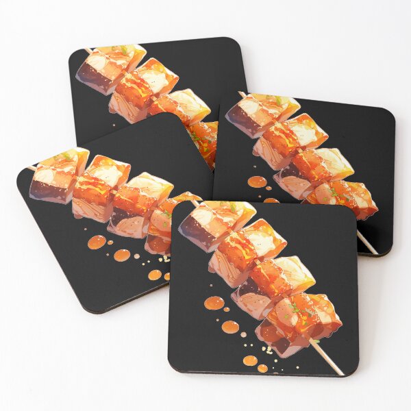 Item preview, delicious yakitori anime style designed and sold by Bohabaz.