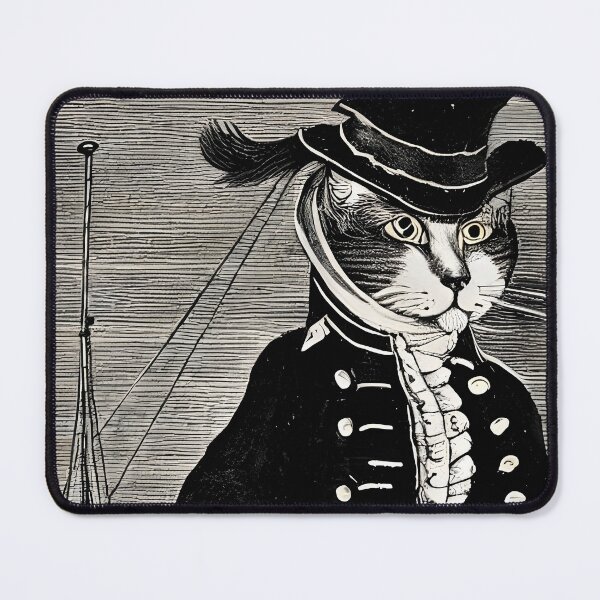 Item preview, Old-Timey Ship Captain Cat designed and sold by AdventuresOfCat.