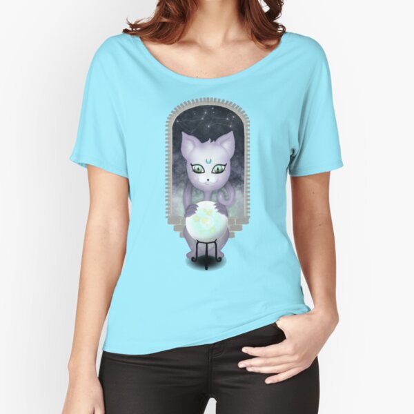 Mystic Miku | Crystal Ball & Zodiac | Teal Relaxed Fit T-Shirt
