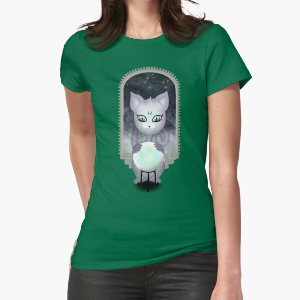 Mystic Miku | Crystal Ball & Zodiac | Teal Fitted T-Shirt