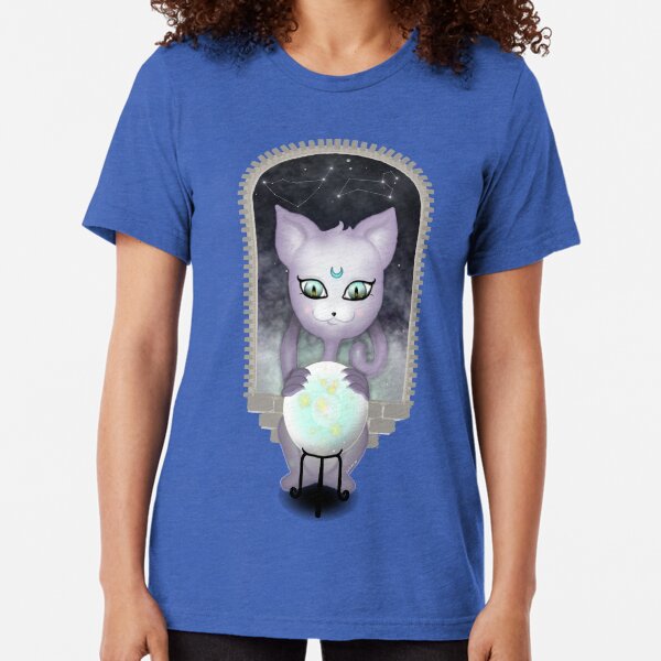 Mystic Miku | Crystal Ball & Zodiac | Teal Tri-blend T-Shirt