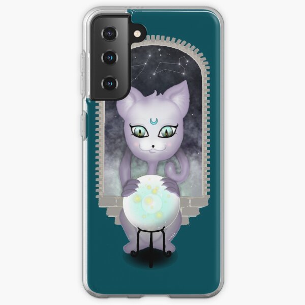Mystic Miku | Crystal Ball & Zodiac | Teal Samsung Galaxy Soft Case