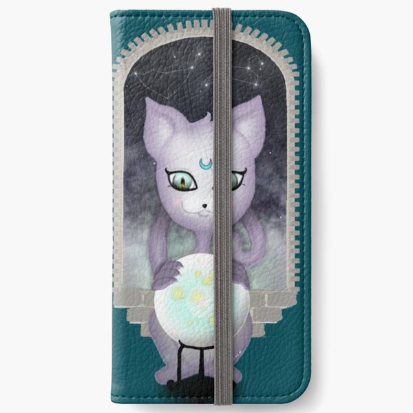 Mystic Miku | Crystal Ball & Zodiac | Teal iPhone Wallet