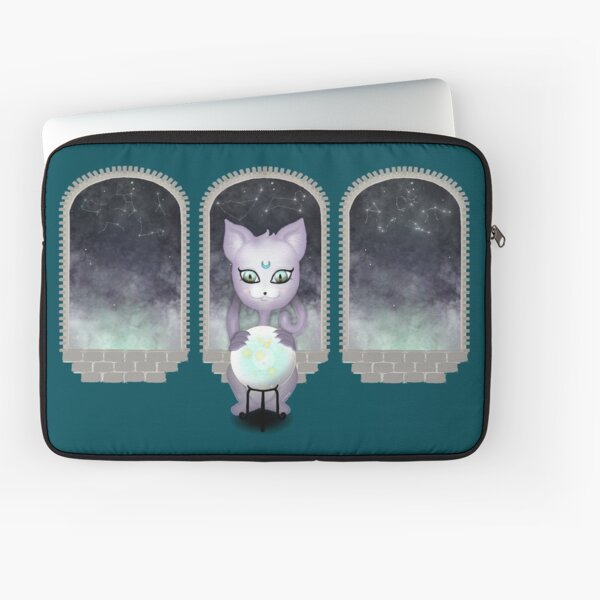 Mystic Miku | Crystal Ball & Zodiac | Teal Laptop Sleeve