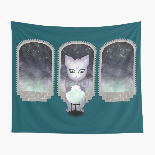Mystic Miku | Crystal Ball & Zodiac | Teal Tapestry