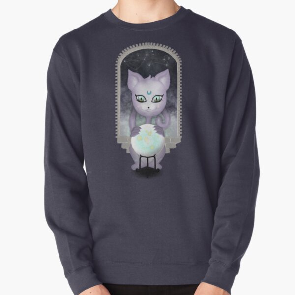Mystic Miku | Crystal Ball & Zodiac | Navy Pullover Sweatshirt