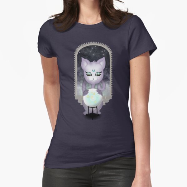 Mystic Miku | Crystal Ball & Zodiac | Navy Fitted T-Shirt