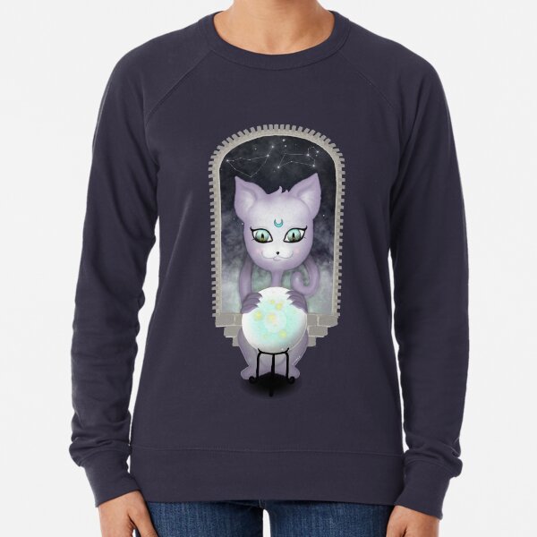 Mystic Miku | Crystal Ball & Zodiac | Navy Lightweight Sweatshirt