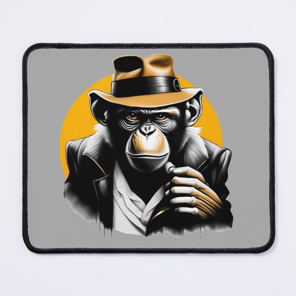 Item preview, Chimp gangster designed and sold by TheScruffyGoose.