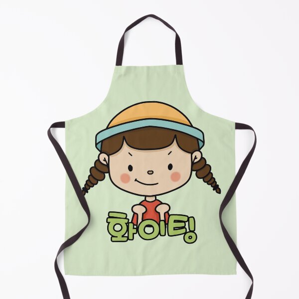 Item preview, A cute girl says, "Fighting/ hwaiting/ 화이팅" designed and sold by Kimchi-style-.