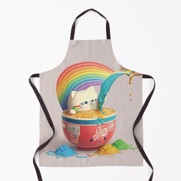 Item preview, Kawaii Cat Takes a Noodle Dip designed and sold by urbannft.