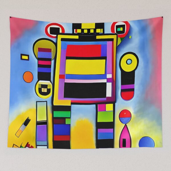 Item preview, Robot in the style of famous art. designed and sold by CRAFTER-MEDIA.