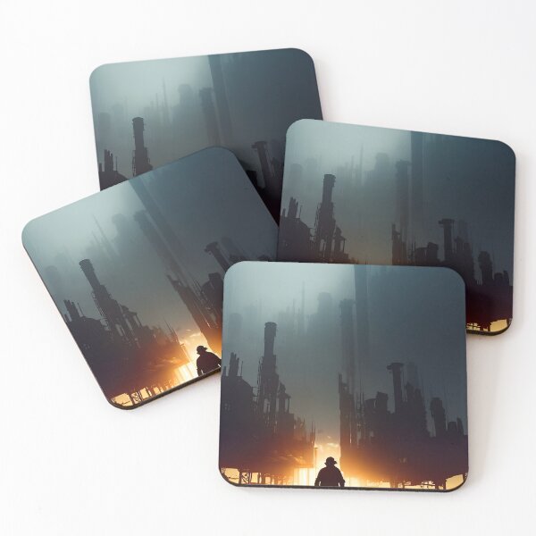 Item preview, Dieselpunk Distopian City designed and sold by PluckySquid.