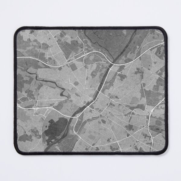 Item preview, Map of Angers (France) in gray vintage style designed and sold by blursbyai.