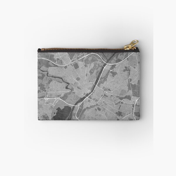 Item preview, Map of Angers (France) in gray vintage style designed and sold by blursbyai.